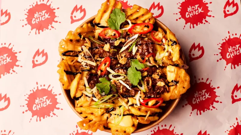 Loaded BBQ Beef Waffle Fries