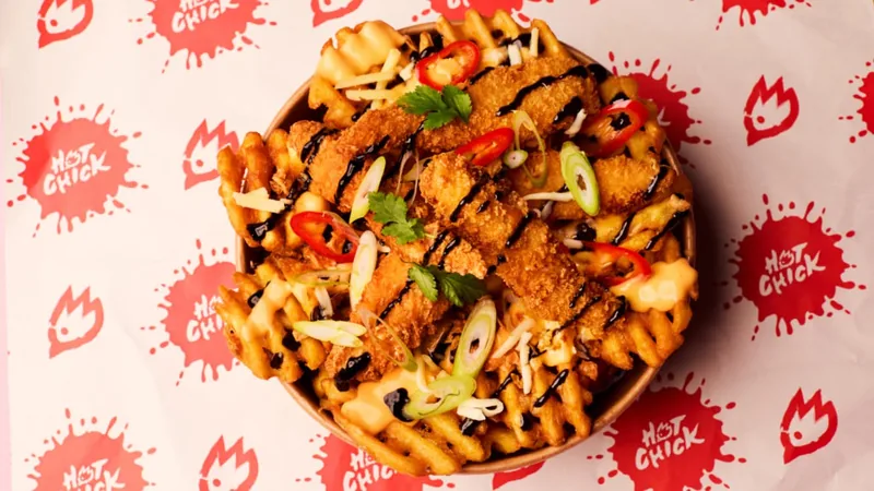 Loaded Chicken Waffle Fries