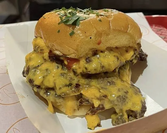 Triple Smash Cheeseburger
